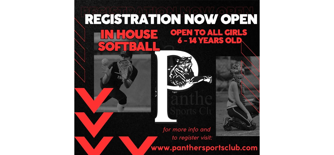 In House Softball Registration Open Now