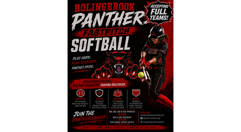 2026/27 Panthers Fastpitch Tryouts!!